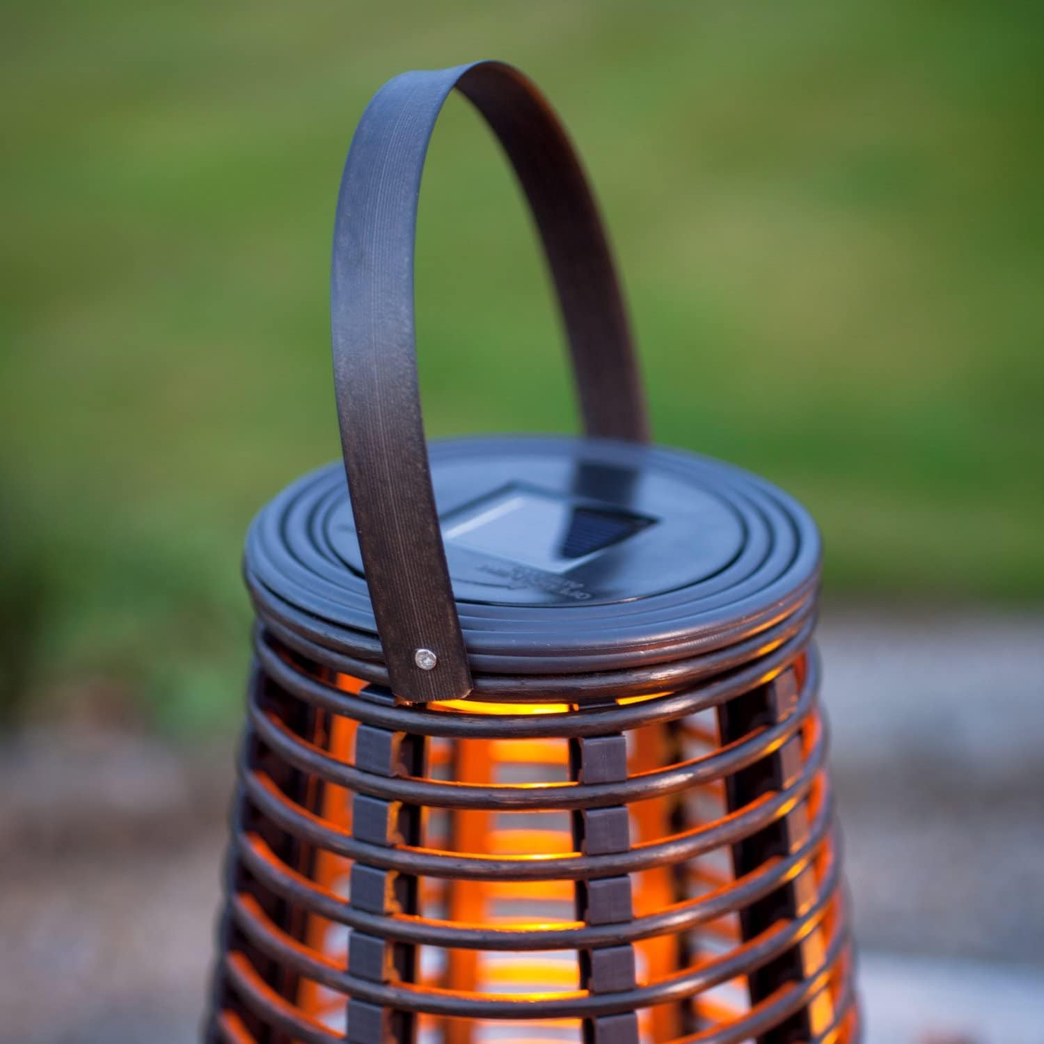 Lampa zewnętrzna Rattan Teardrop (Solar)