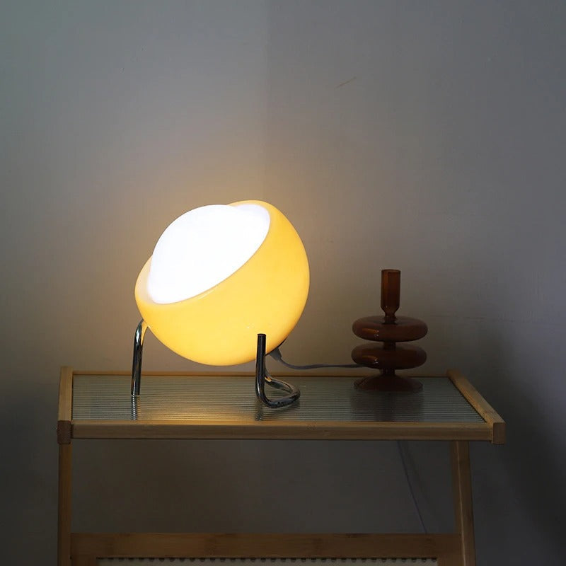 Lâmpada de Mesa em Vidro Bauhaus Planet - Iluminação Criativa para Quarto e Escritório