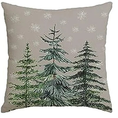 Värikäs joulutyynynpäällinen – "Merry Christmas Tree" & "Hello Winter" -design