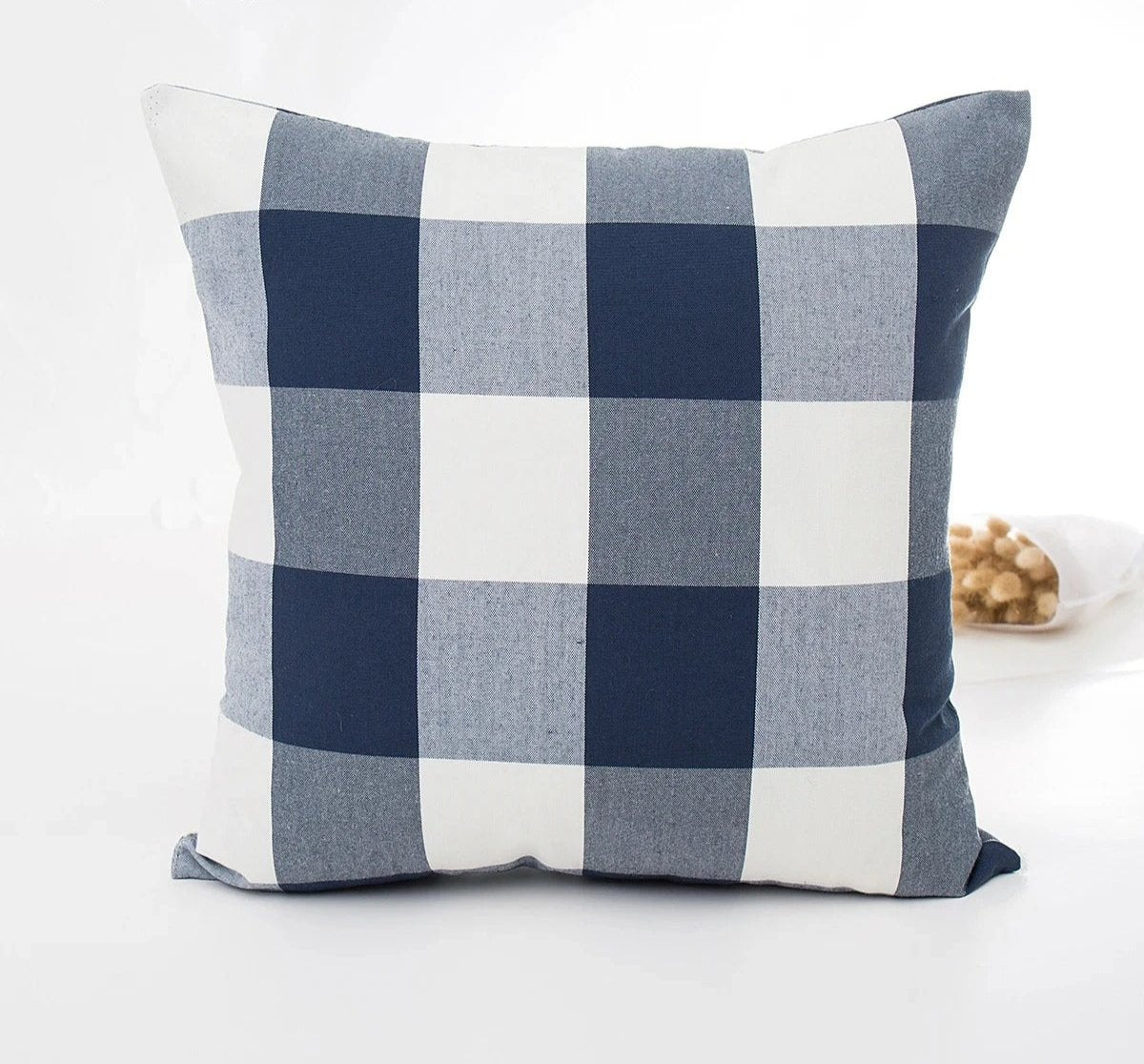 Plaid Cushion Cover – Cotton/Polyester