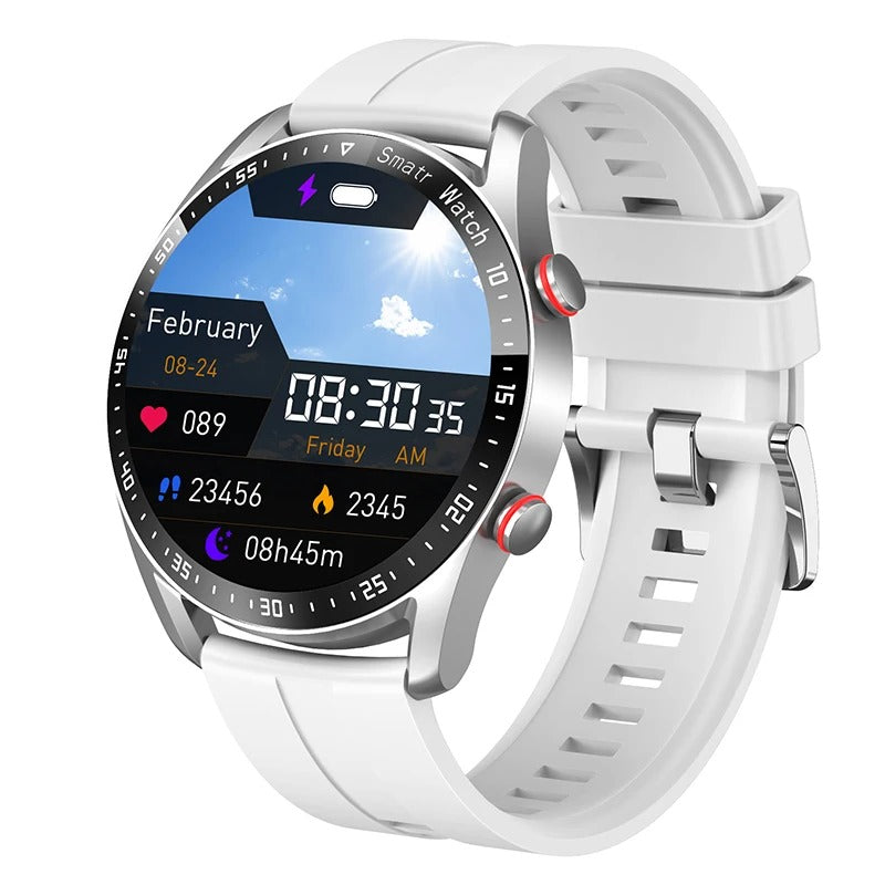 Active Men's Smartwatch – Elegant design med Bluetooth Fitness Tracking