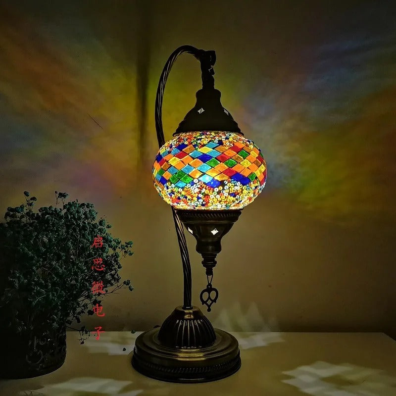 Türkische Mosaik-Tischlampe – handgefertigte Eleganz für Ihr Interieur