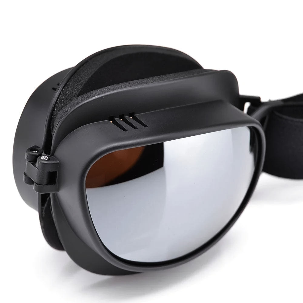 Lunettes de moto vintage anti-vent