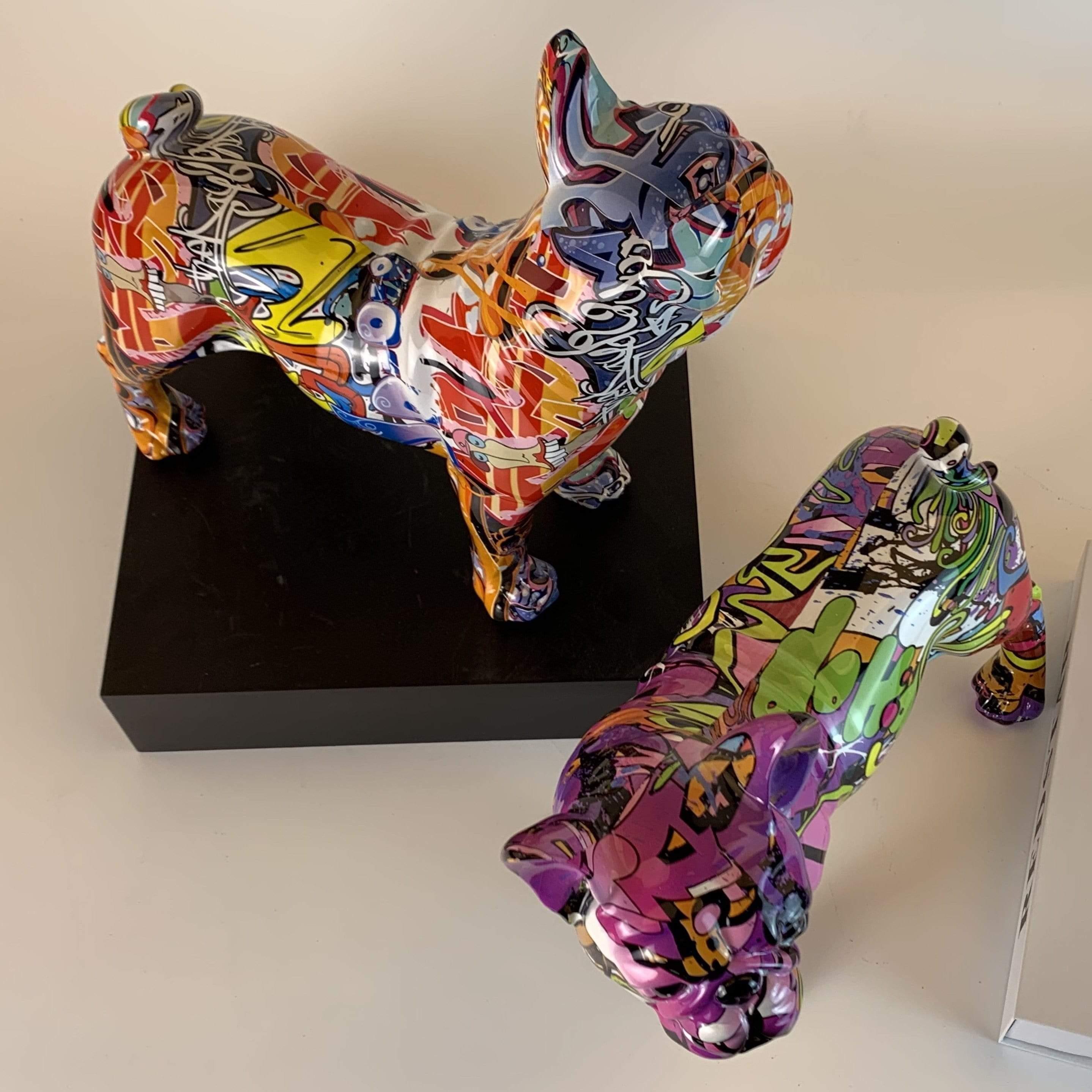 Malibu Franse Bulldog Sculptuur