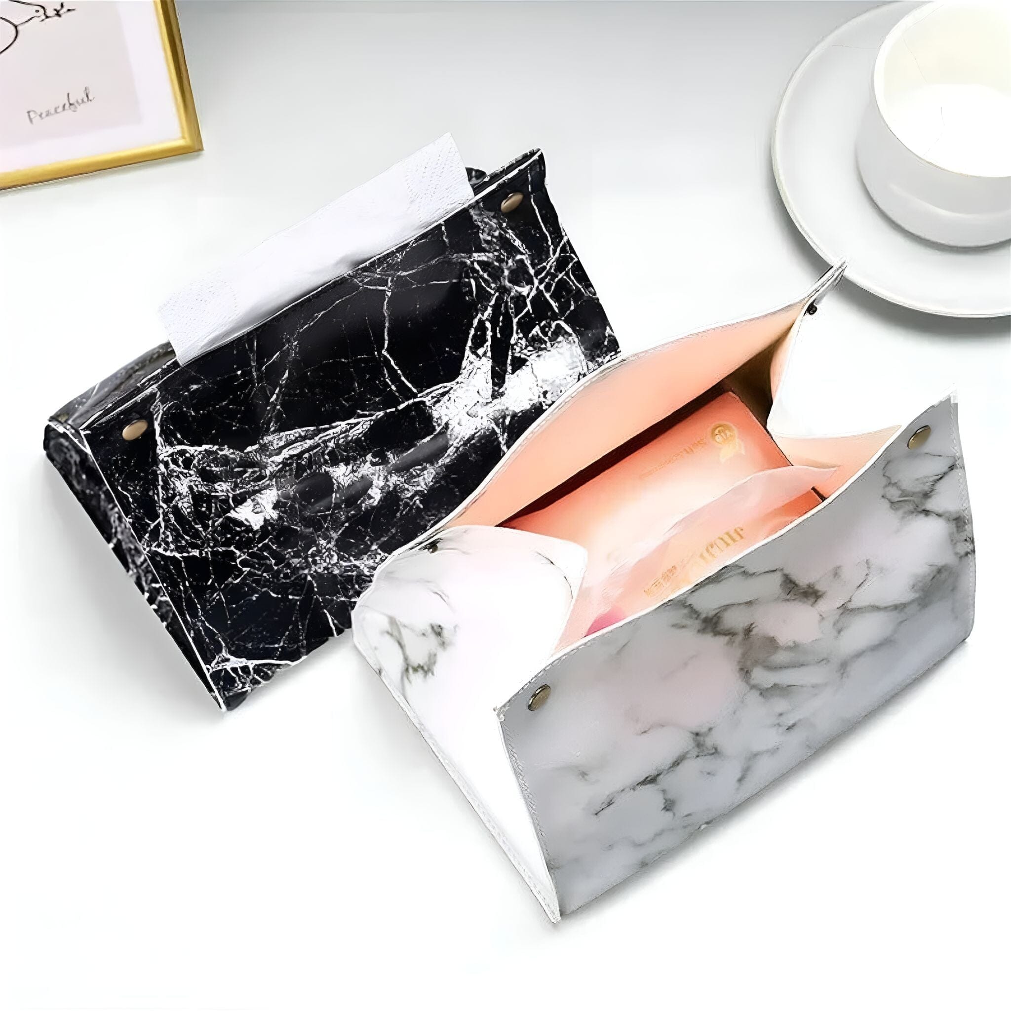 Marmeren Luxe Tissue Box Cover