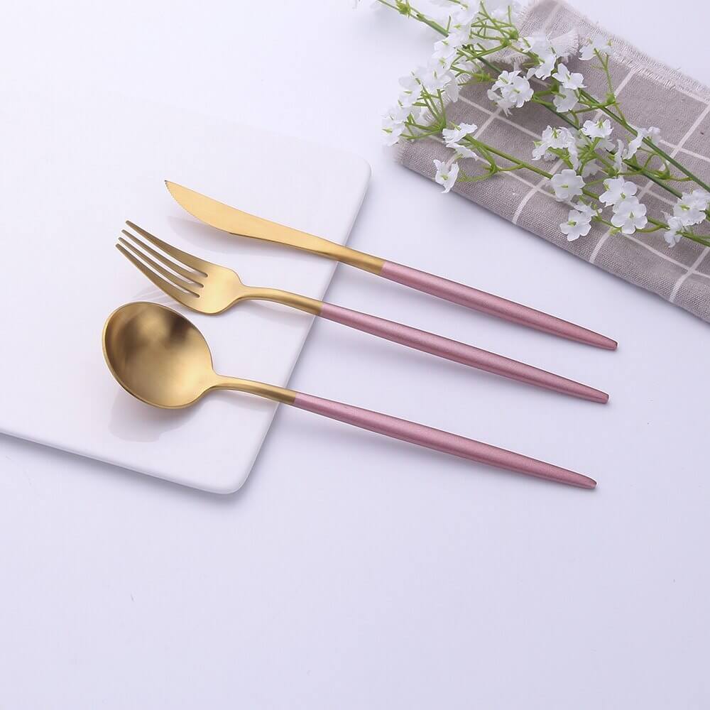 Modern Golden Flatware Sets