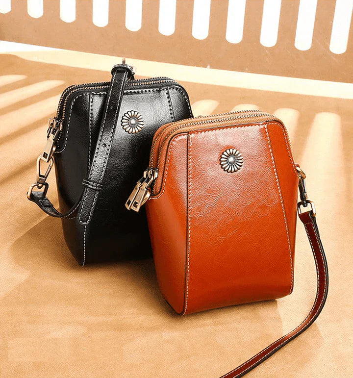 Retro Crossbody Leather Bag™ | Stilig skulderveske