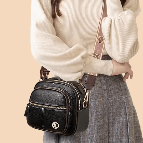 Klassisk Crossbody Läderväska™ | Snygg axelväska