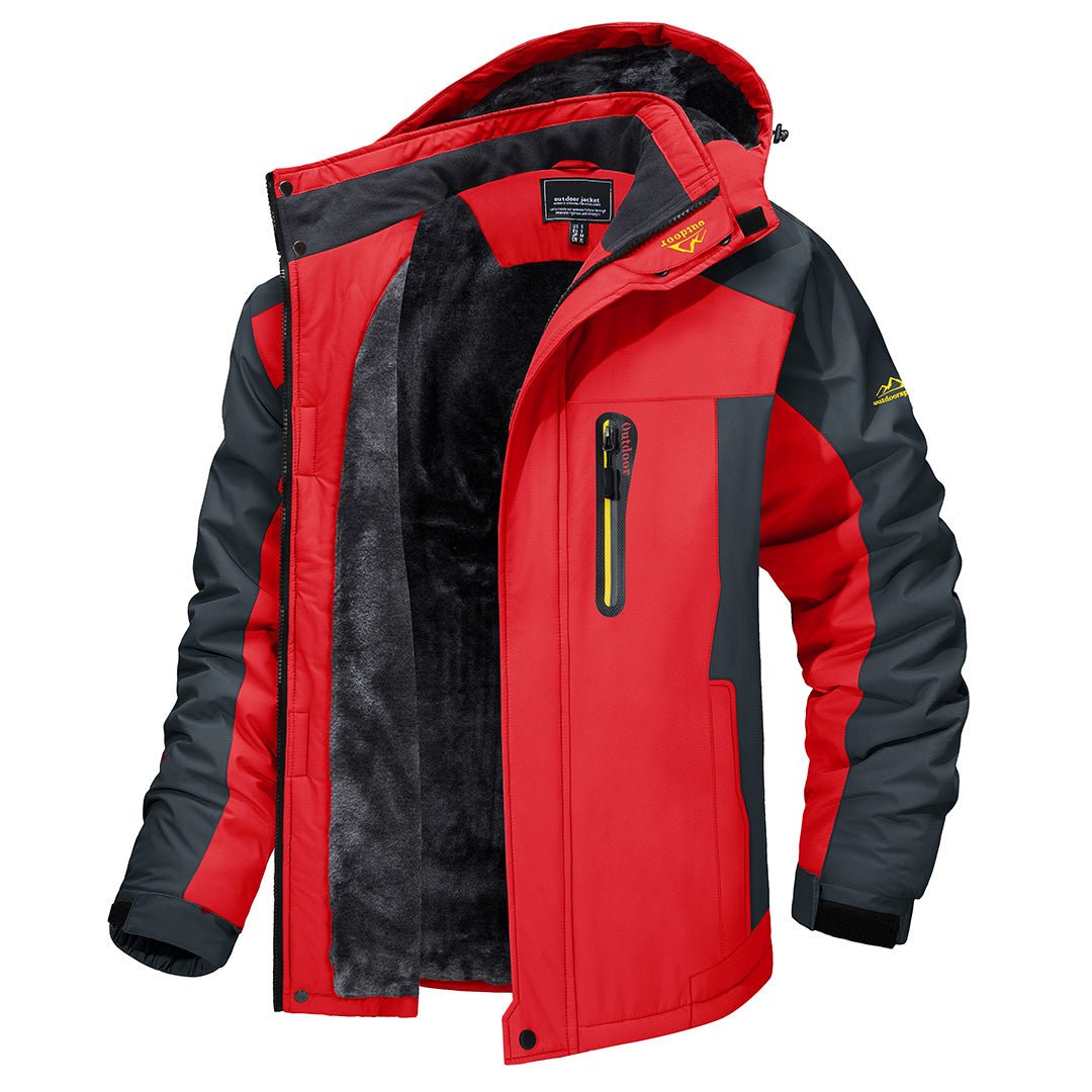 Elowin - Windbreaker og vandtæt jakke: Outdoor Warm Coat