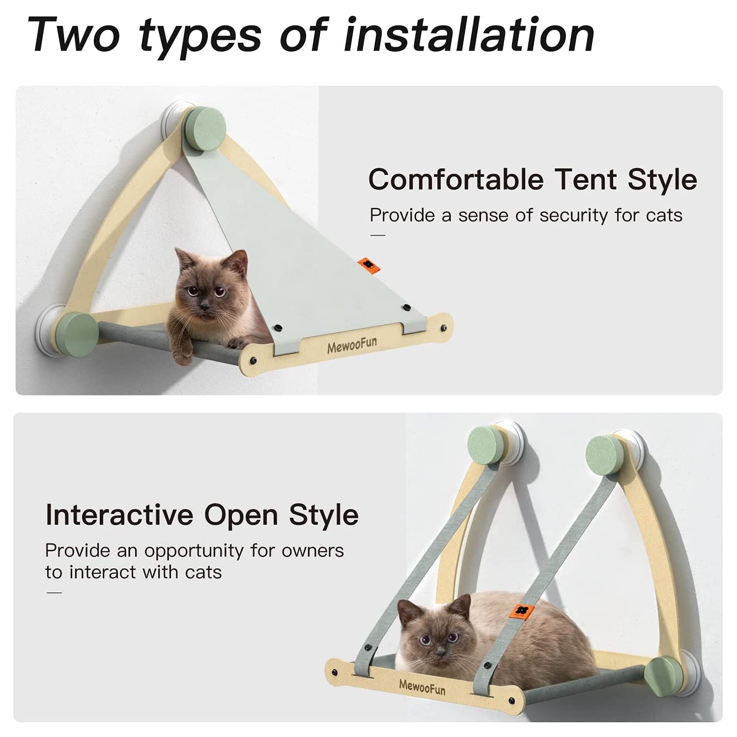 MeWooFun Window Hammock: Hanging Cat Bed