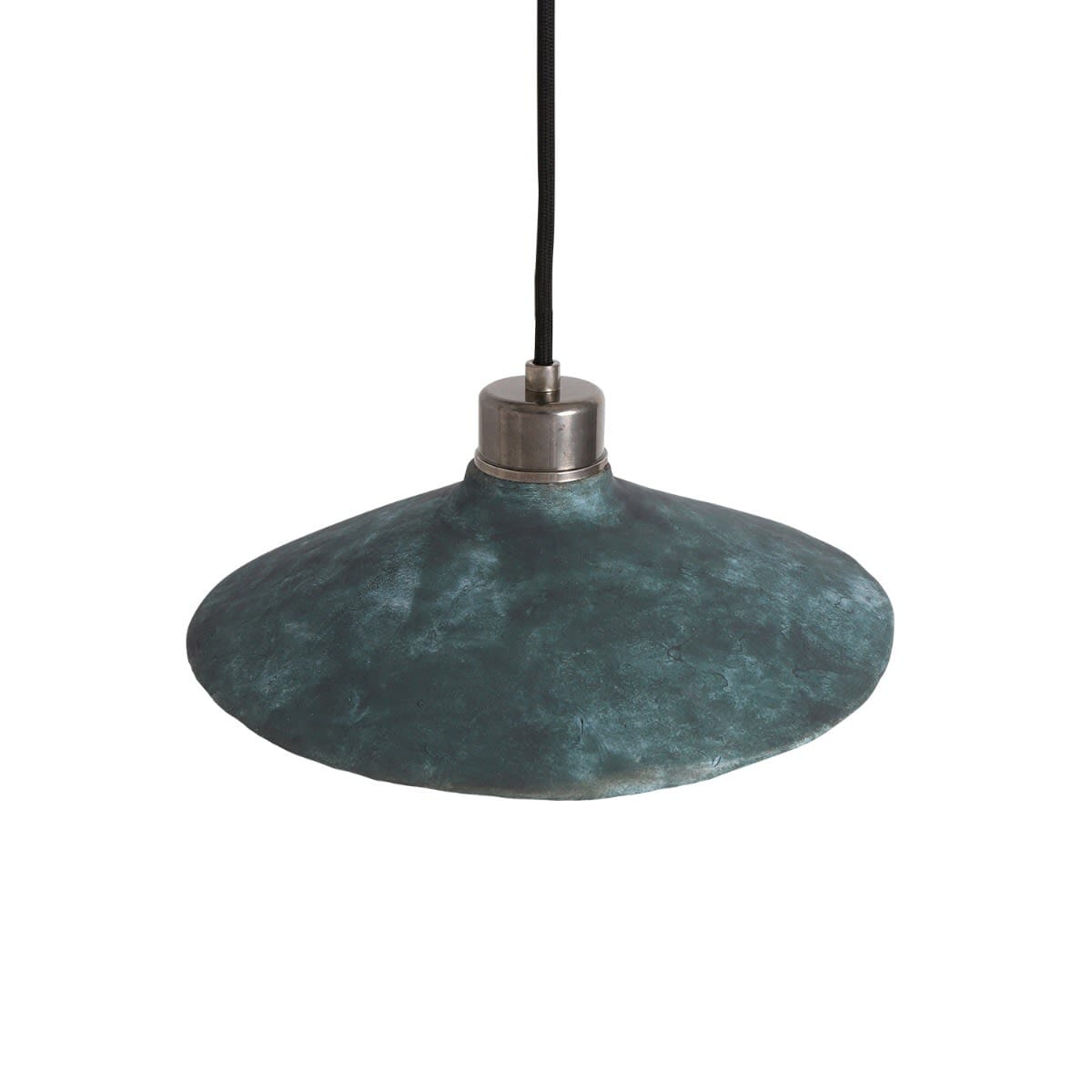 Pyrus Organic Ceramic Pendant Light 28cm, Blue Earth