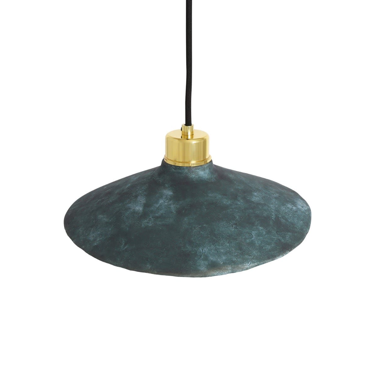 Pyrus Organic Ceramic Pendant Light 28cm, Blue Earth