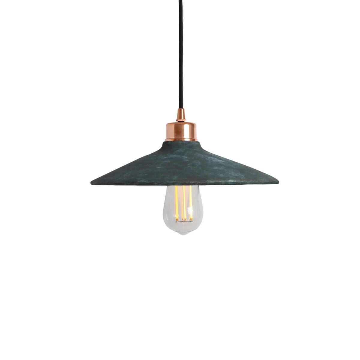 Pyrus Organic Ceramic Pendant Light 28cm, Blue Earth