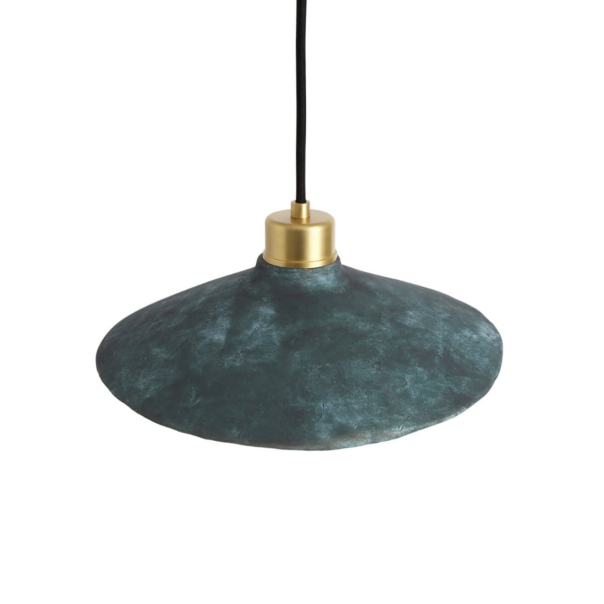 Pyrus Organic Ceramic Pendant Light 28cm, Blue Earth