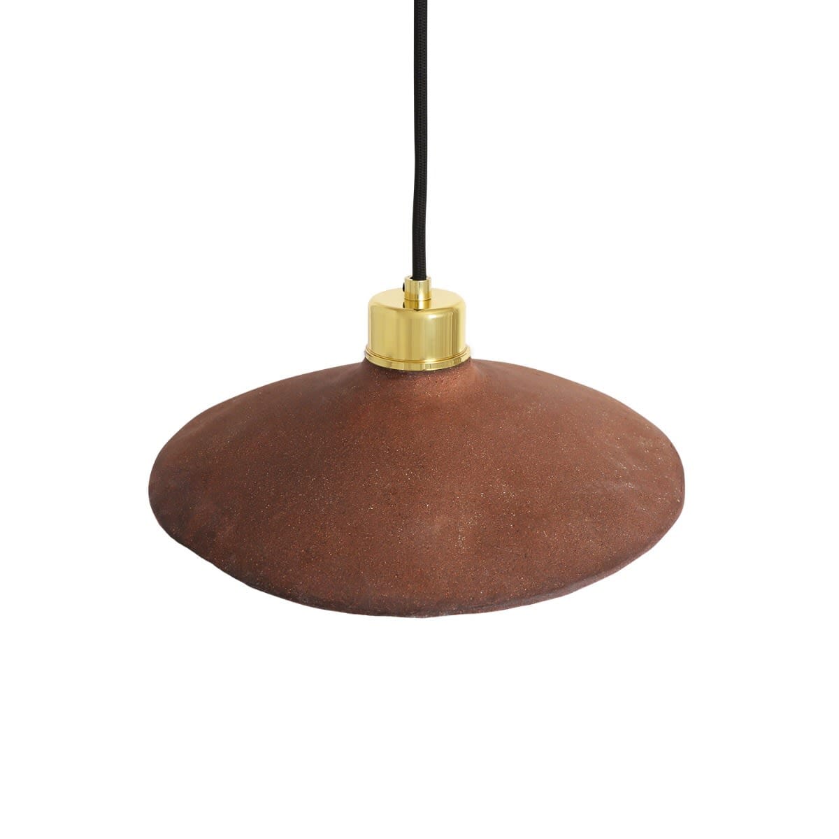 Mullan Pyrus Organic Ceramic Pendant Light 28cm, Czerwony Żelazo