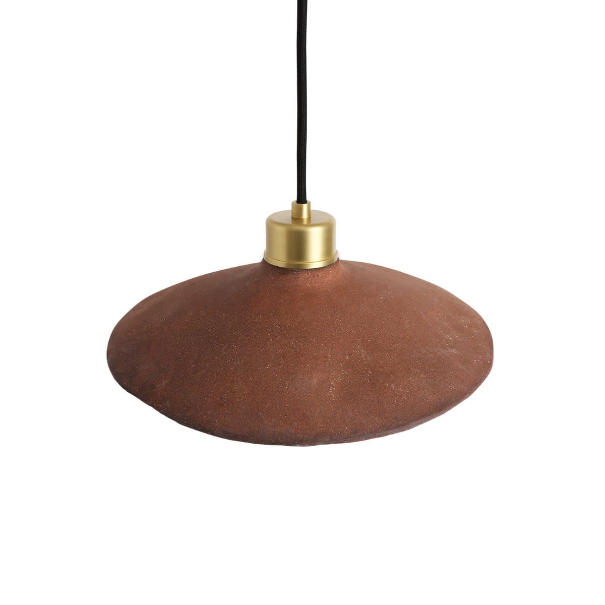 Lampa suspendată ceramică organică Mullan Pyrus 28cm, Fier roșu