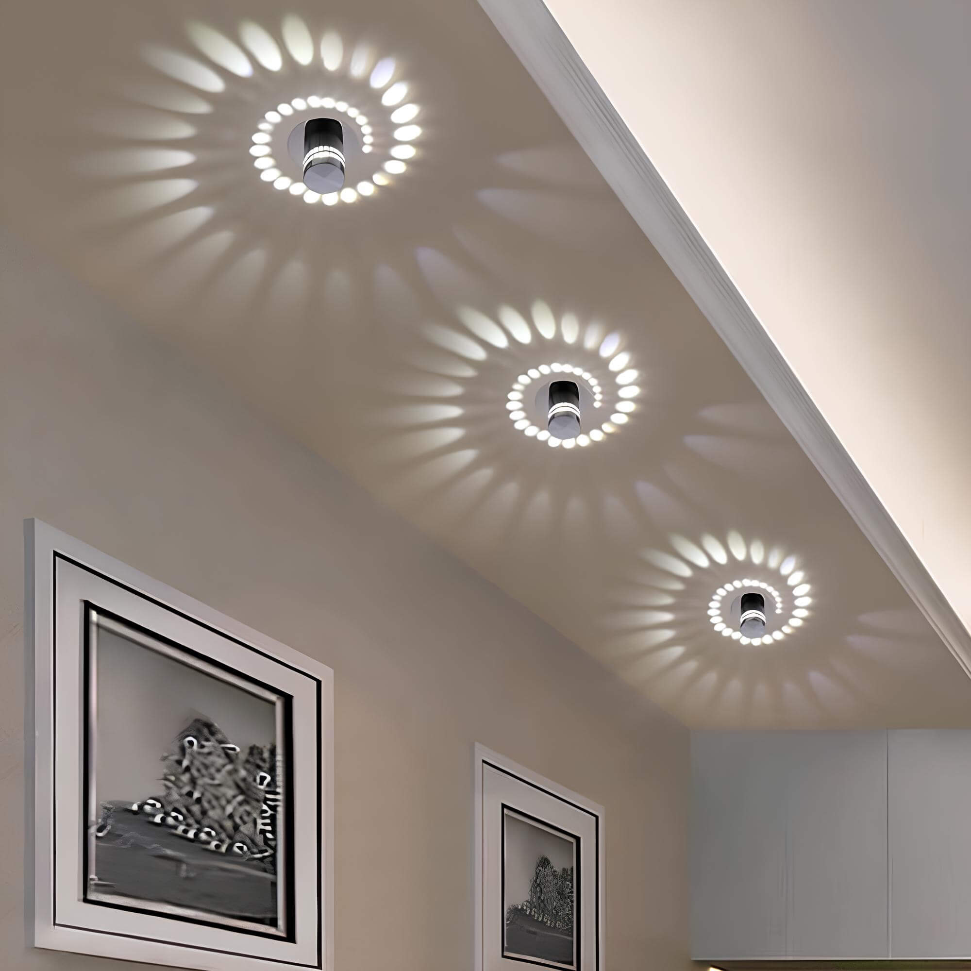 Lampada da soffitto a LED a spirale: design moderno ed efficiente dal punto di vista energetico