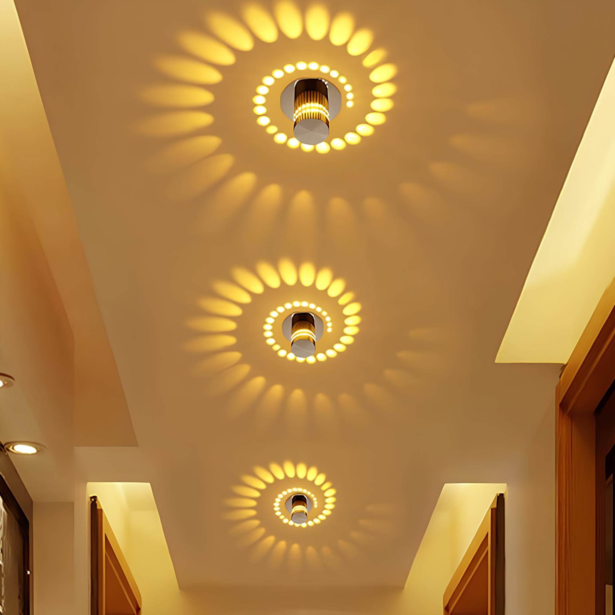 Spiral LED Ceiling Lamp – Energy-Efficient Modern Design