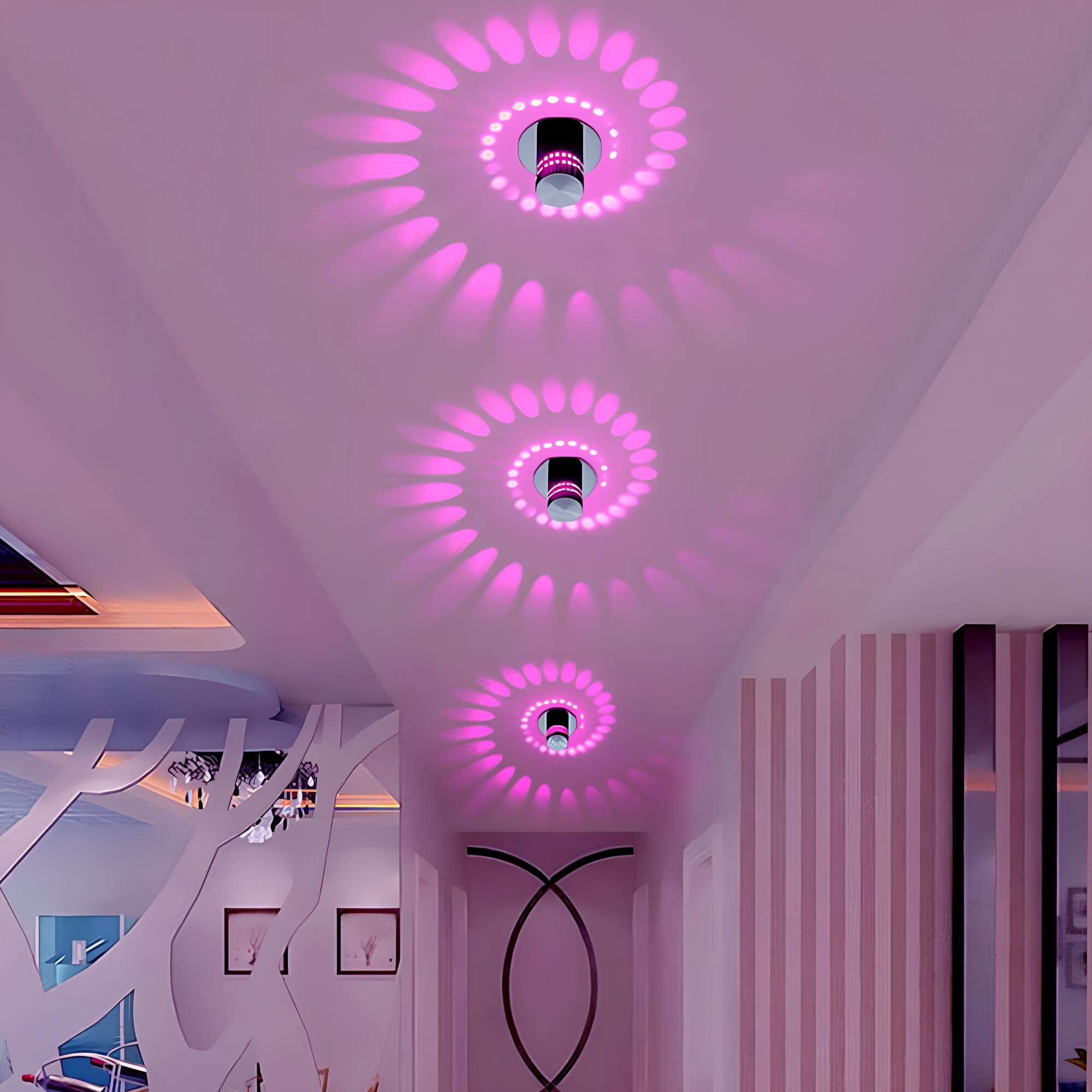 Spiral LED Ceiling Lamp – Energy-Efficient Modern Design