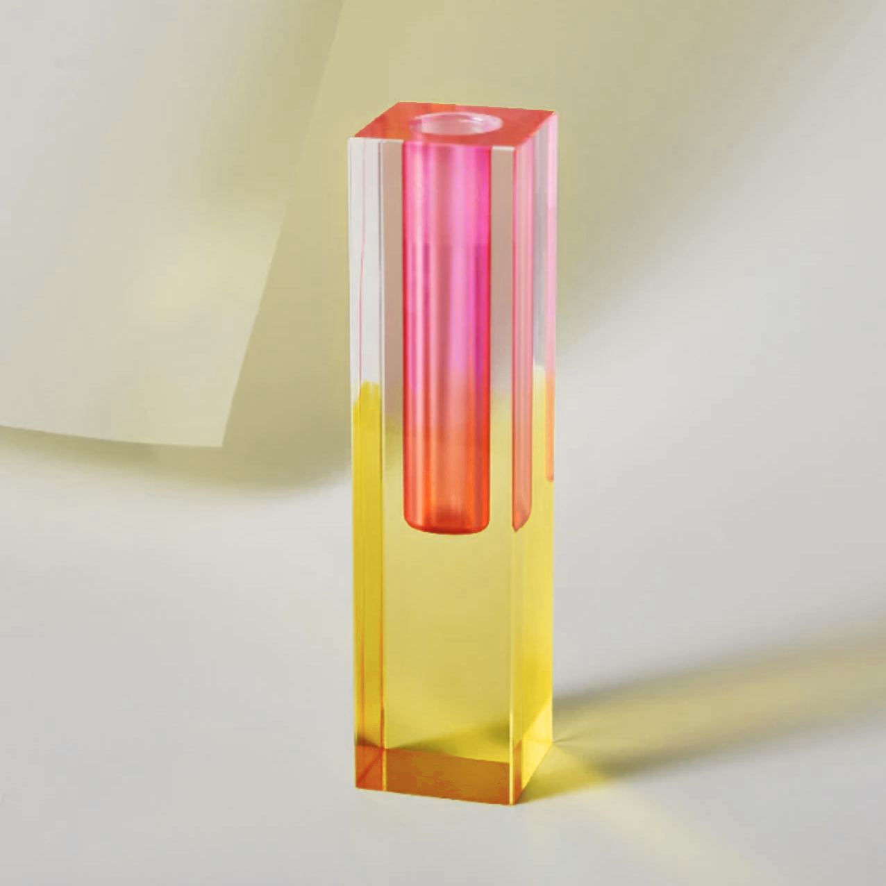 Modern Prism Acrylic Vase & Desktop Organizer