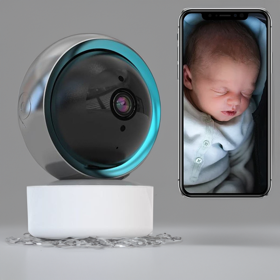 Wireless Night Vision HD Smart Baby Monitor - Med mobilapp