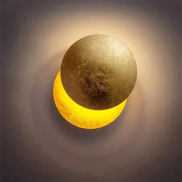 Unieke 360 ​​graden draaibare LED Eclipse design wandlamp