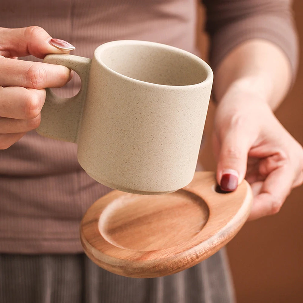 Tasses à café de petit-déjeuner faites à la main