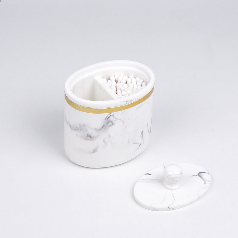 Marble Pattern Cotton Holder