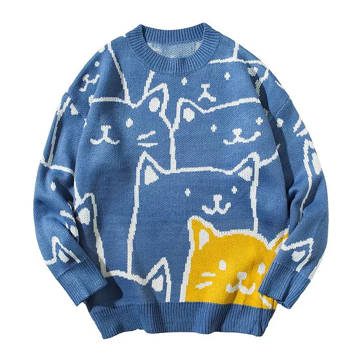 Modischer Katzenpullover