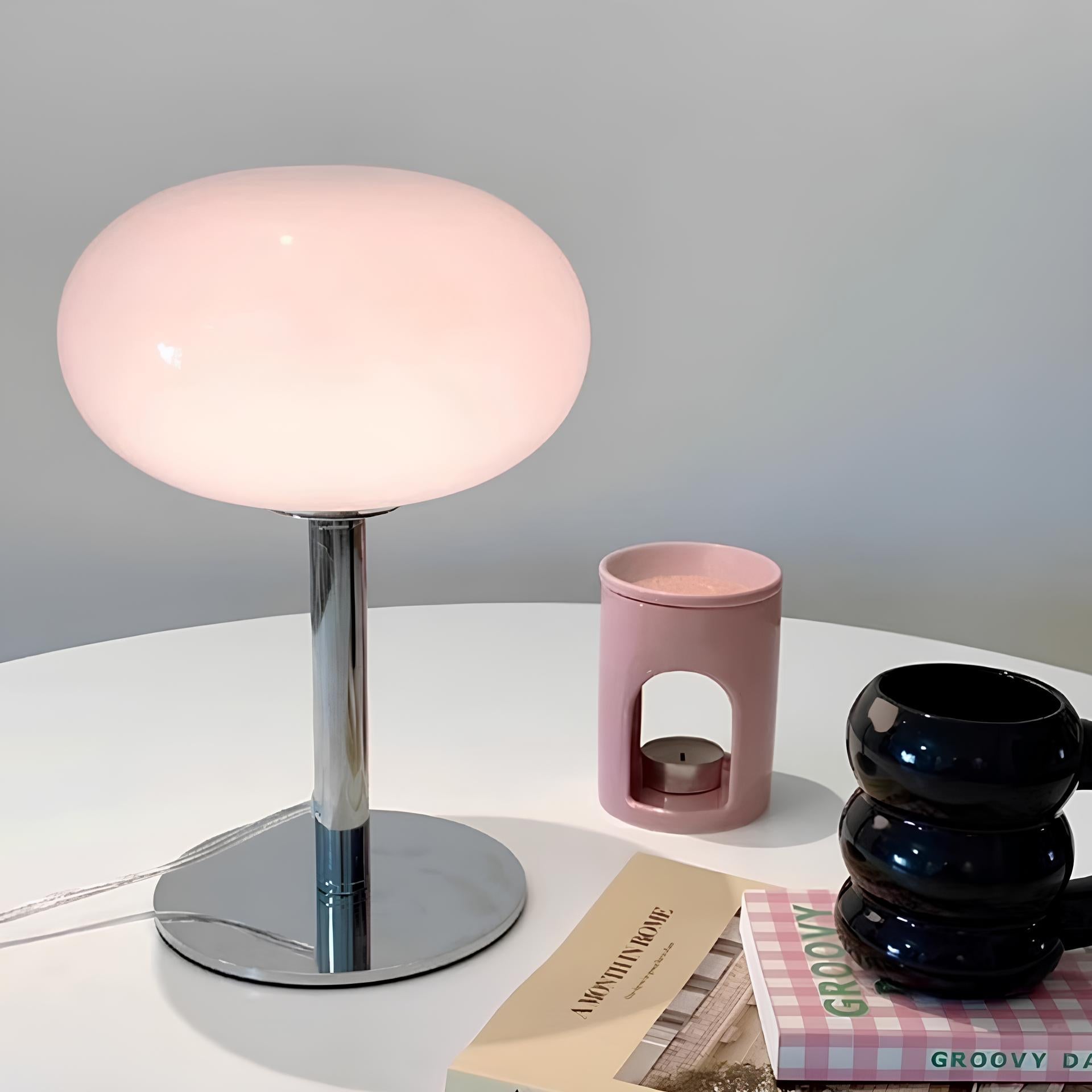 Lollipop glas bordlampe