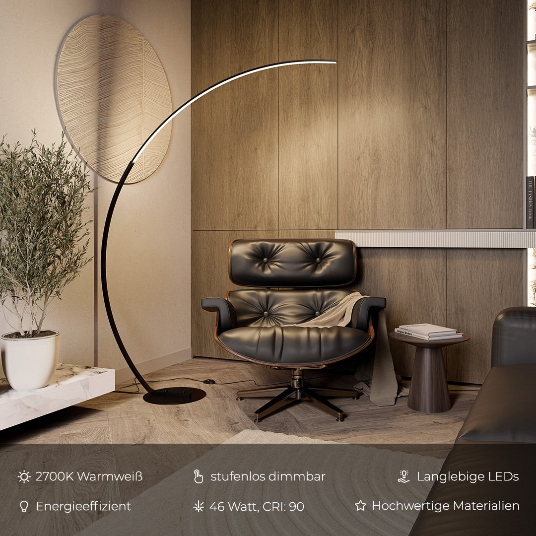 LumiFloor - LED Floor Lamp with Foot Switch