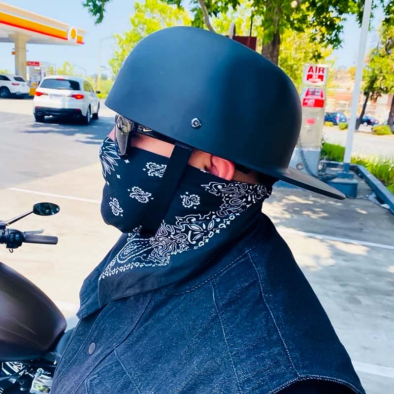 Baseball Cap Motorcycle Helmet -  DOT Approved