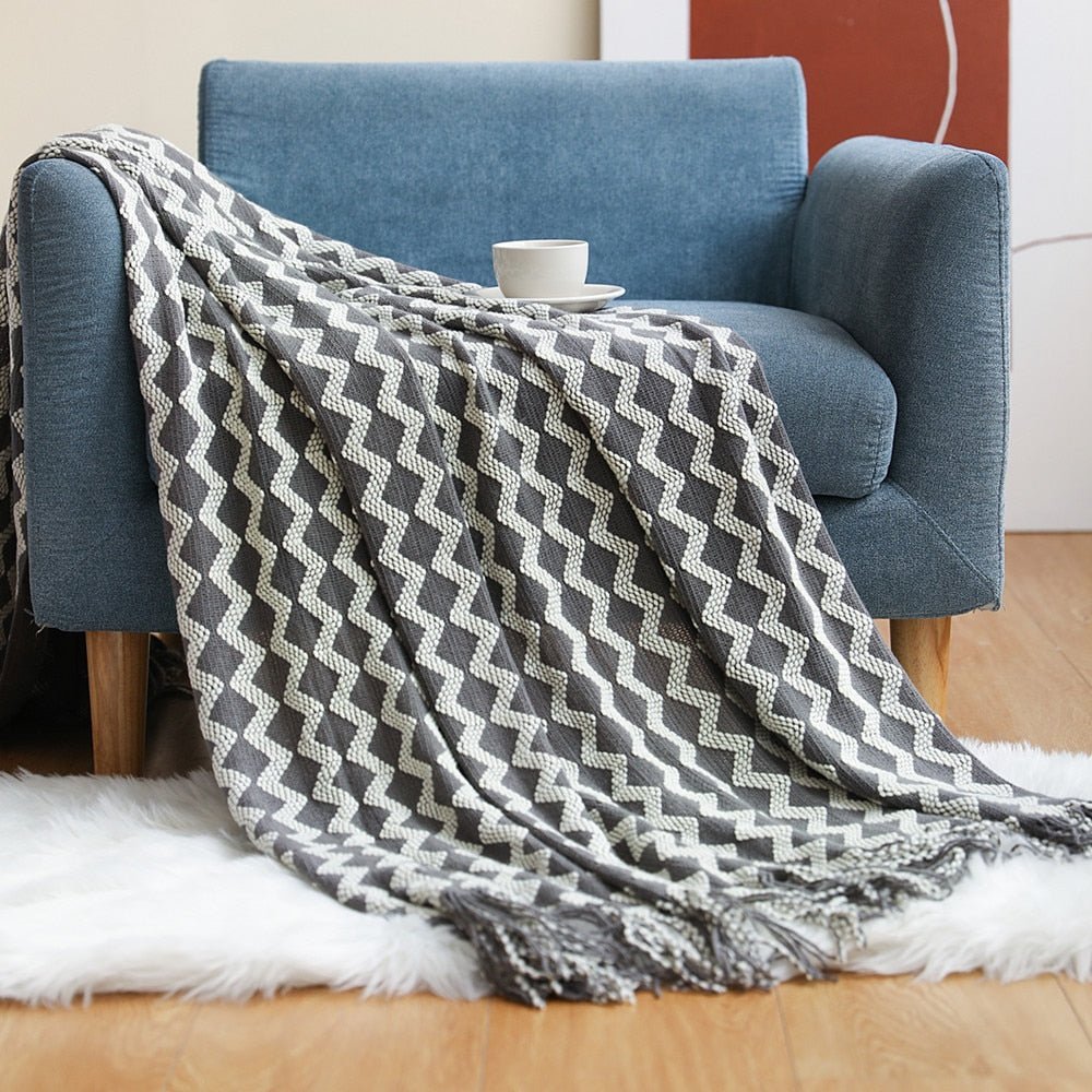 Taavita Style Sofa Knitted Blanket