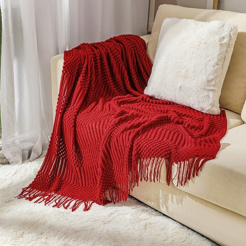 Taavita Style Sofa Knitted Blanket