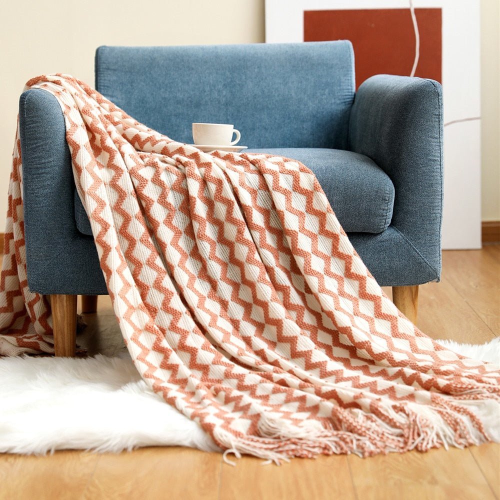 Taavita Style Sofa Knitted Blanket