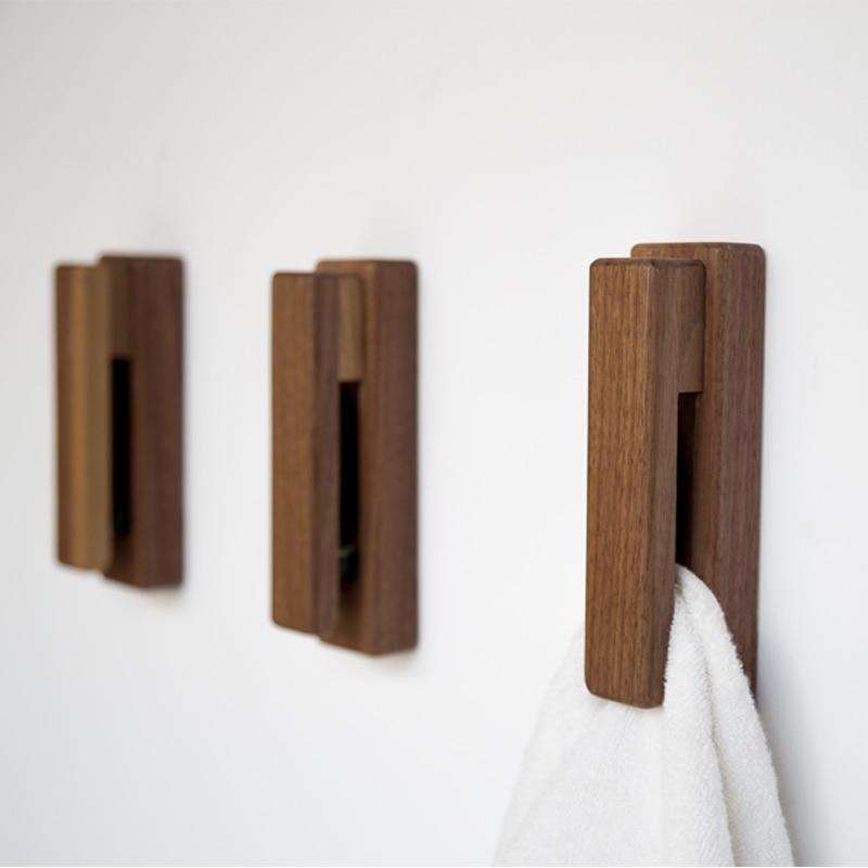 Nordic Wooden Towel Holders for the Bathroom