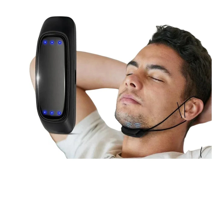 Dispositivo Inteligente Anti Ronco EMS Pulse Para Parar o Ronco Portátil Confortável Dormir Bem Parar o Ronco Cuidados de Saúde Auxiliar para Apneia do Sono USB