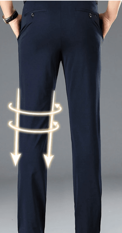 Stylish & stretch: men's trousers/pants with a perfect fit