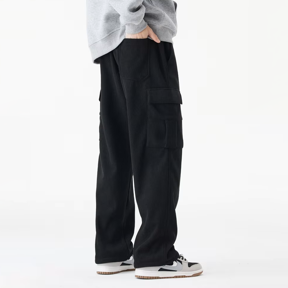 Fleece-Lined Corduroy Pants