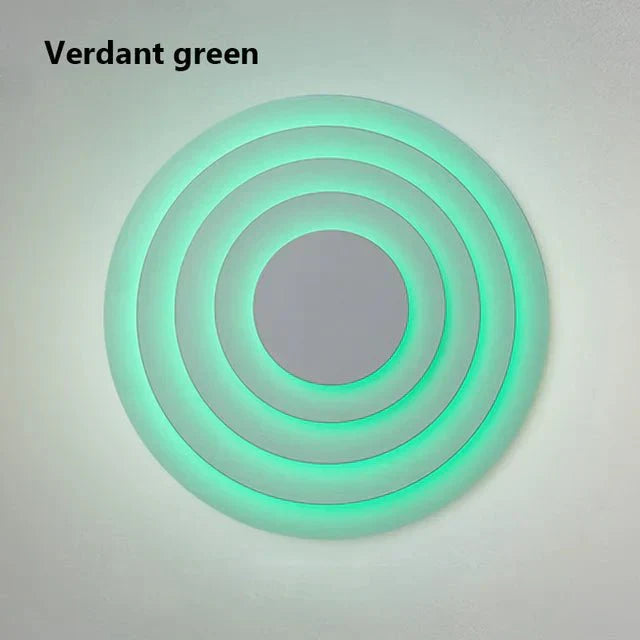 Pastel Coloured Concentric Wall Lamp