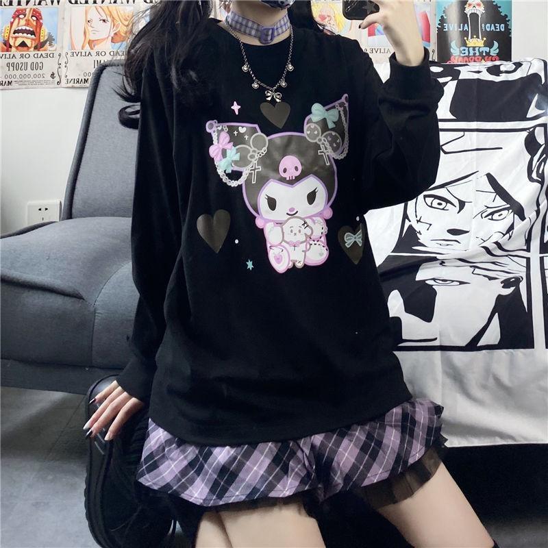 Pull ras du cou pastel goth Kuromi