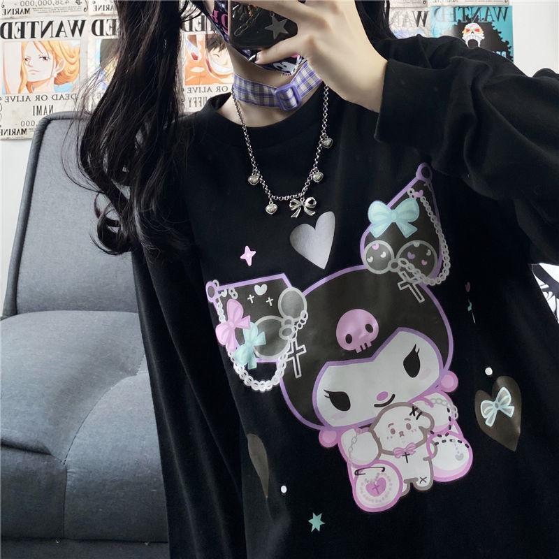 Pull ras du cou pastel goth Kuromi