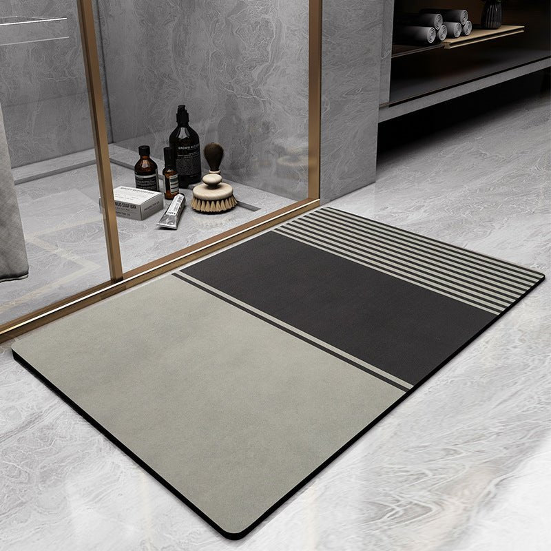 Tapis de salle de bain à séchage rapide à motifs