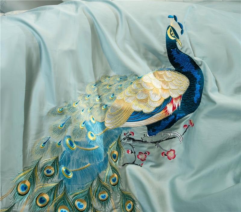 Peacock Duvet Cover Set (Egyptian Cotton, 600 TC)