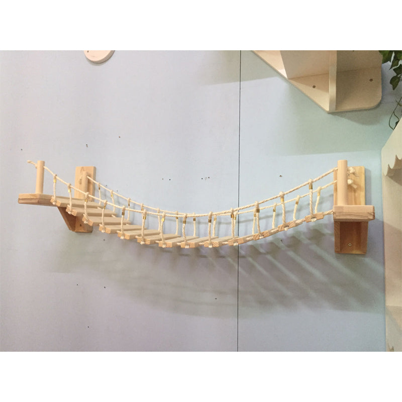 PinePath Adventure Bridge: Wall-Mounted Cat Walkway