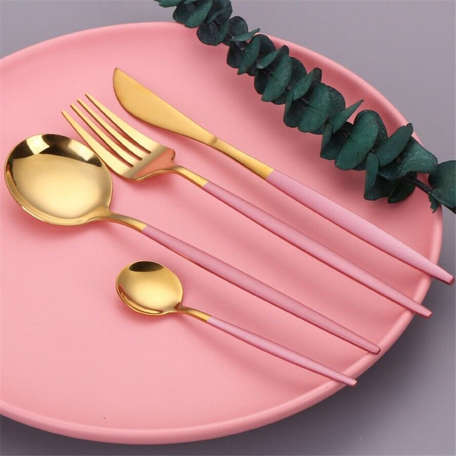 Modern Golden Flatware Sets