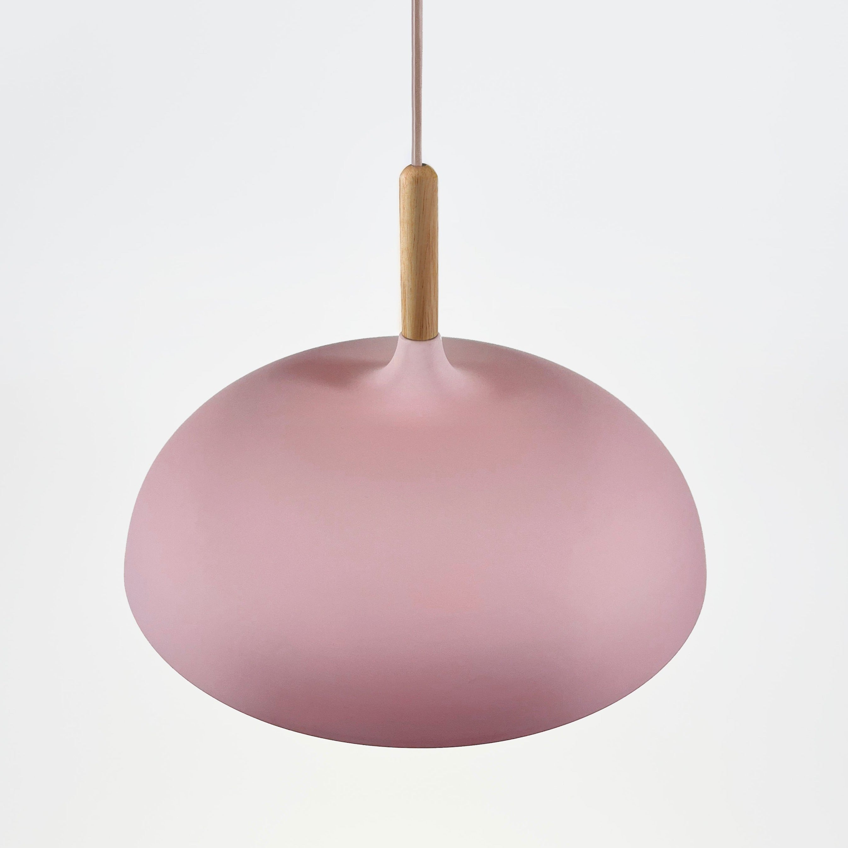 Soft Pastel Palette Pendant Lights in Metal & Wood - Final Sale