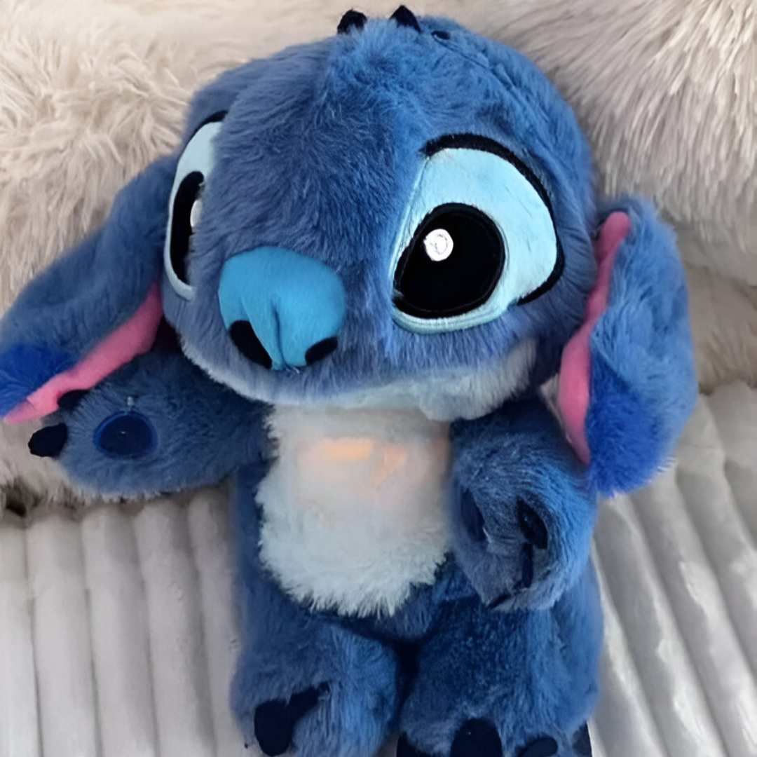 Peluche Stitch respirando