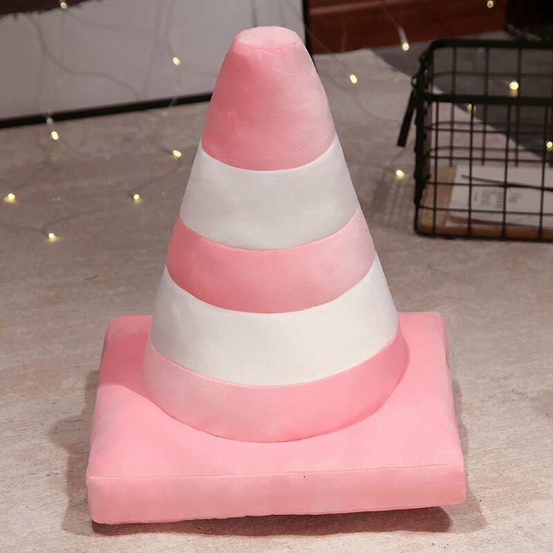 Plush 'Traffic Cone' Cosy Cushion