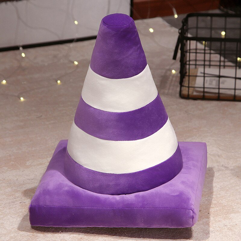 Plush 'Traffic Cone' Cosy Cushion